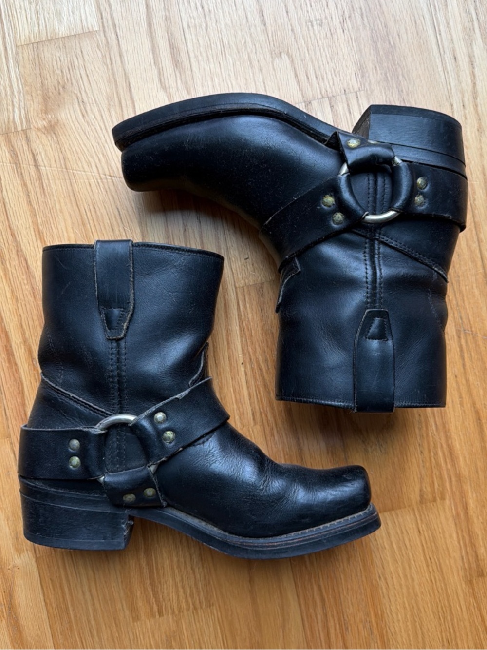 Sold on DP | Durango Black Leather Harness moto style Boots